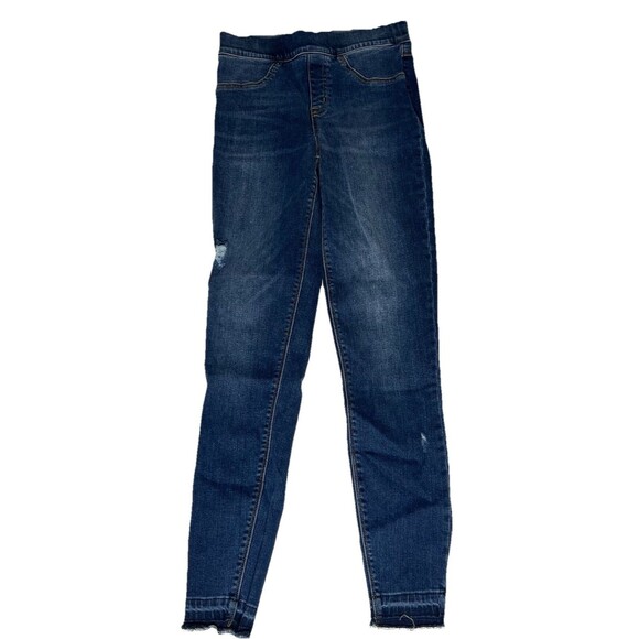 Spanx Jeggings Distressed Denim High Rise Tummy Shaping Womens Size XS 20203R - Picture 1 of 14